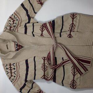 Southwestern Aztec 3/4 Sleeve Cardigan Size Medium